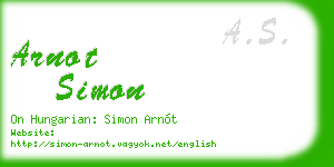 arnot simon business card